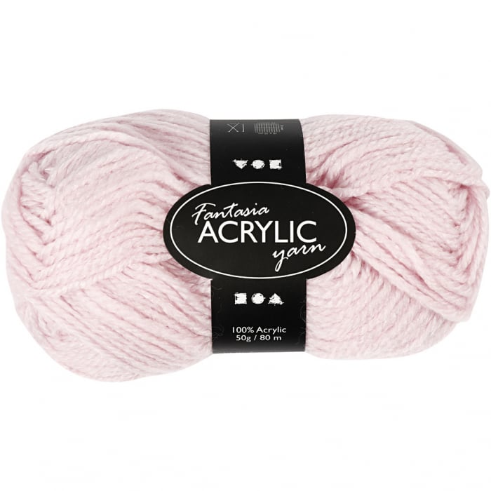 Fir acrilic, 50g - Roz deschis