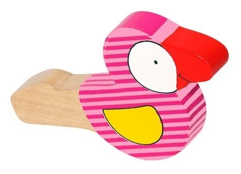 Fluier din lemn în formă de pasăre, 9 x 5,5 cm [3]