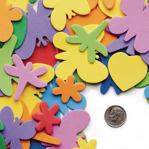 Forme din spumă - flori, inimi, fluturi, lăcuste – 500 de piese [2]