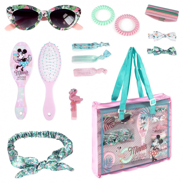 Gentuta de cosmetica cu accesorii de joaca - Minnie Mouse