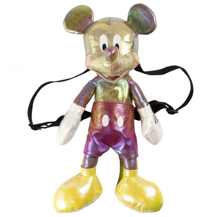 Ghiozdan 2 in 1, pentru gradinita si joaca - Mickey Mouse iridescent