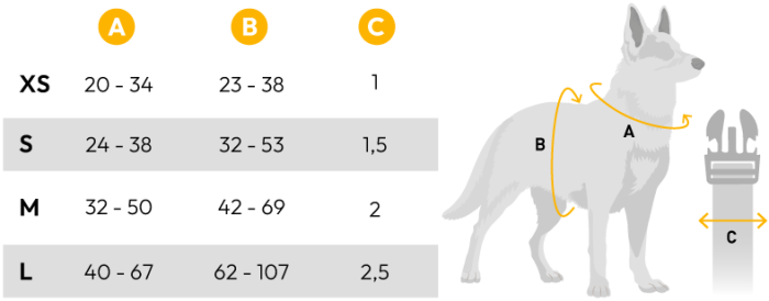 Ham reglabil pentru câini model SLIDE, mărimea L [3]