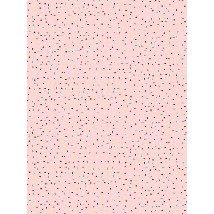 Hartie decopatch- Roz cu puncte