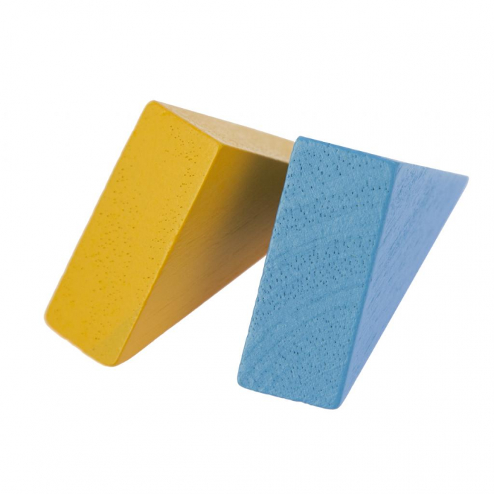 Joc 2 în 1 cu piese colorate din lemn: Puzzle și joc de construcție [2]