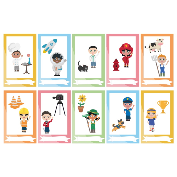 Joc cu 240 de stickere și 12 planșe - Meserii [3]