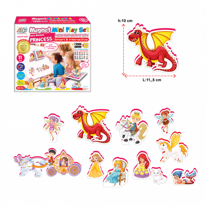 Joc cu realitate augmentata - Set de 11 magneti. Printese [2]