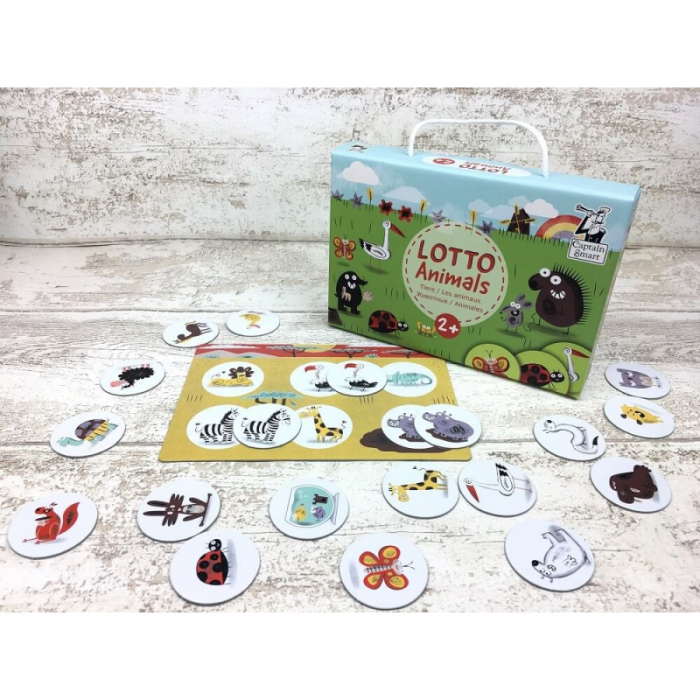Joc de asociere cu 6 planse si 36 de jetoane - Animale [2]