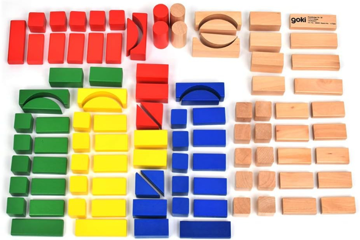 Joc de construcție cu 100 de piese colorate din lemn [3]