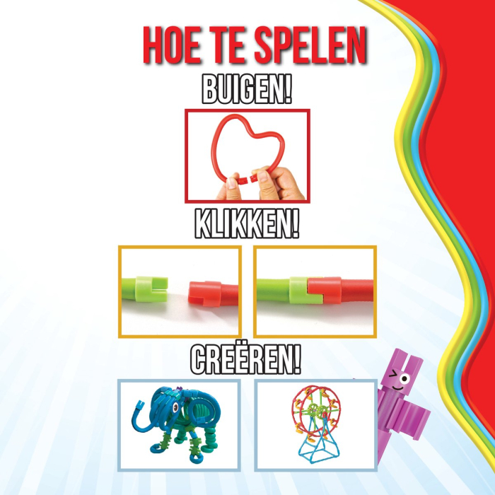 Joc de construcție cu 200 de piese flexibile - Spagheteez [3]