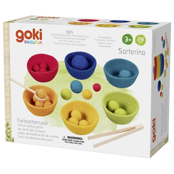 Joc de sortare cu 29 de piese din lemn și fetru [4]