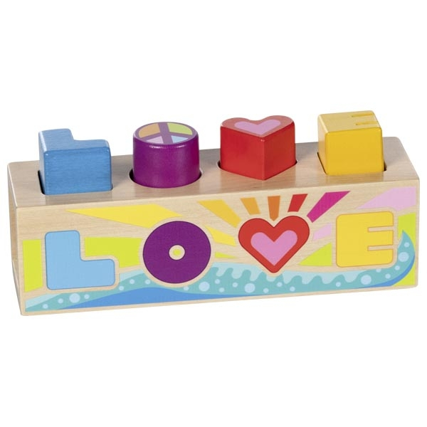 Joc de sortare din lemn cu 4 piese - Love [2]