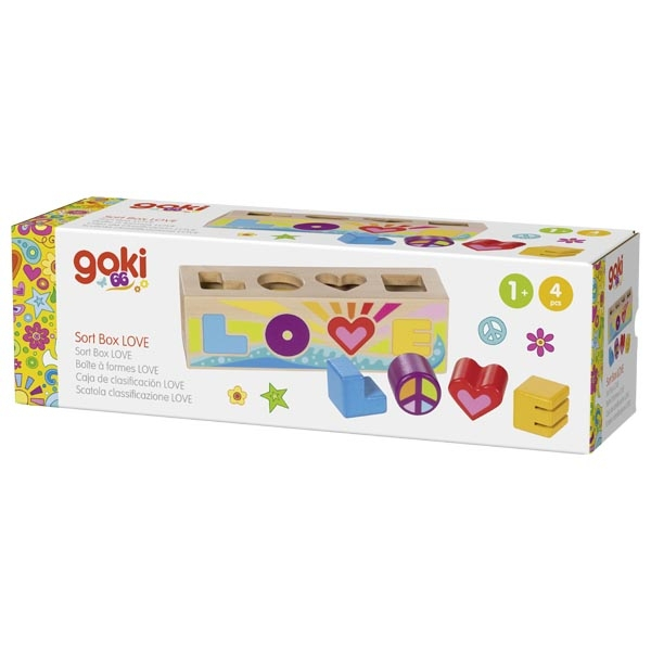 Joc de sortare din lemn cu 4 piese - Love [3]