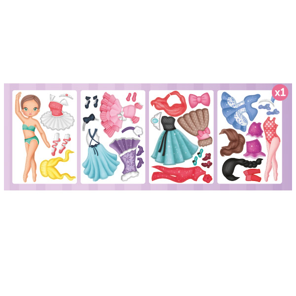 Joc educativ cu stickere reutilizabile - Scoala de balet [4]