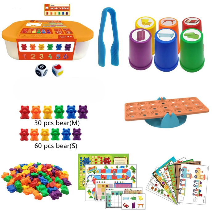 Joc educativ- Numaram si sortam ursuleti [2]