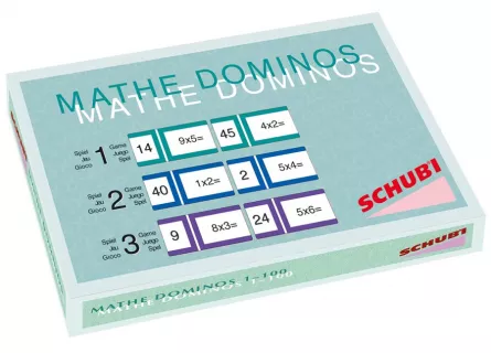 Joc matematic tip domino (Set A) - Inmultiri