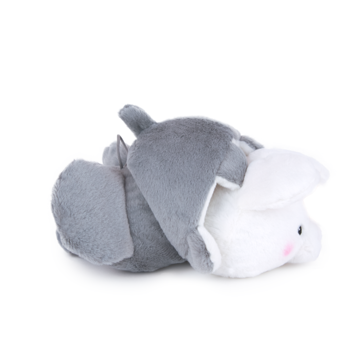 Jucarie din plus reversibila - Elefant si iepuras, 18 cm [2]