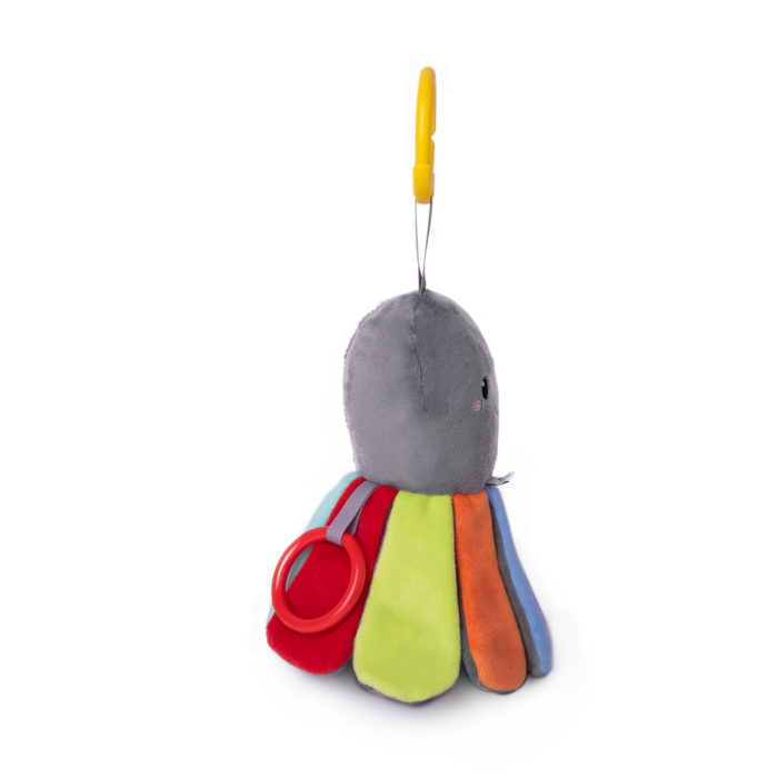 Jucarie pentru bebelusi cu accesorii pentru dentitie - Caracatita colorata [4]