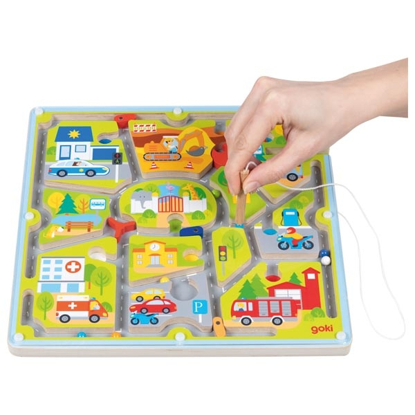 Labirint cu bile și creion magnetic - Orașul [2]