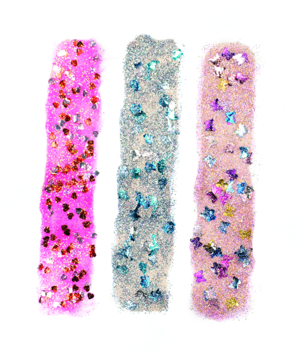 Lipici colorat cu sclipici și confeti - 6 buc - 120 ml [2]