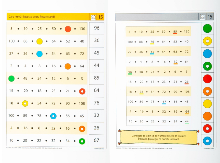 LOGICO PICCOLO - Matematică (8+) - Numere până la 100. Operații aritmetice de bază [2]