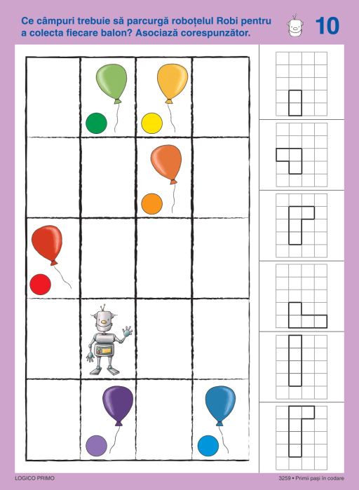 LOGICO PRIMO - Mapă Primii pași în codare (5+) [2]