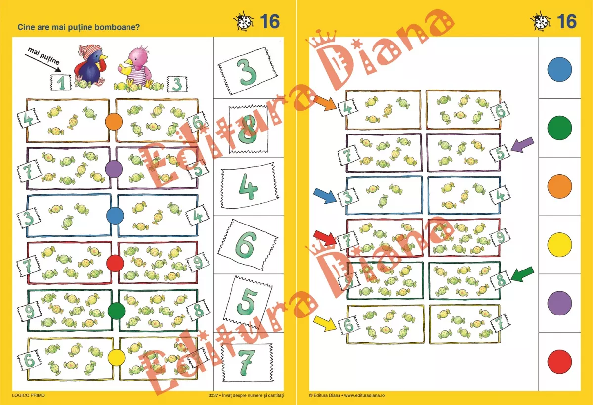 LOGICO PRIMO - Set Mapă + Tăbliță - Invat despre numere si cantitati 5+ [2]