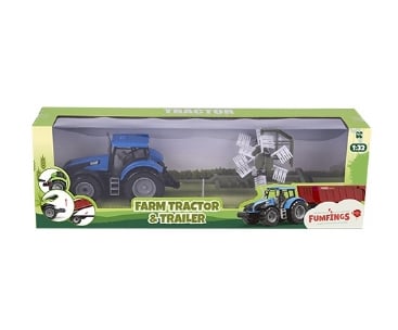 Macheta tractor cu remorca (scara 1:32)