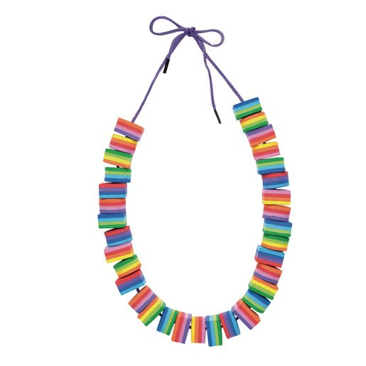 Mărgele din spumă curcubeu (include șnururi) - 200 de piese [3]