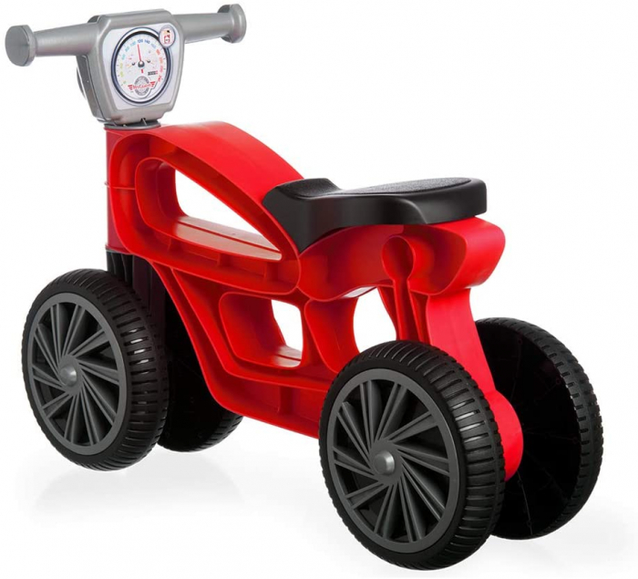 Mini bicicleta fara pedale, cu 4 roti - Rosu [2]
