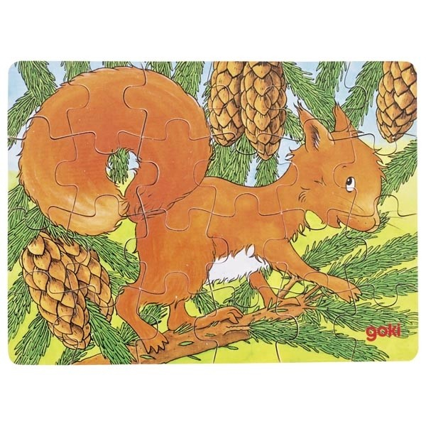 Mini-puzzle cu 24 de piese - Animale din padure [4]