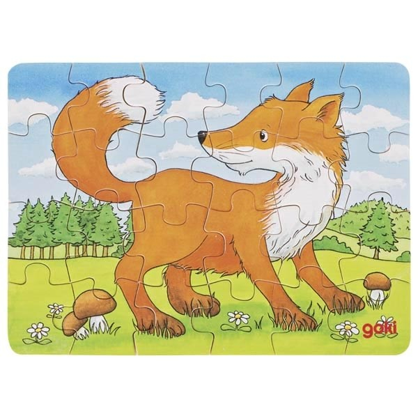 Mini-puzzle cu 24 de piese - Animale din padure [5]