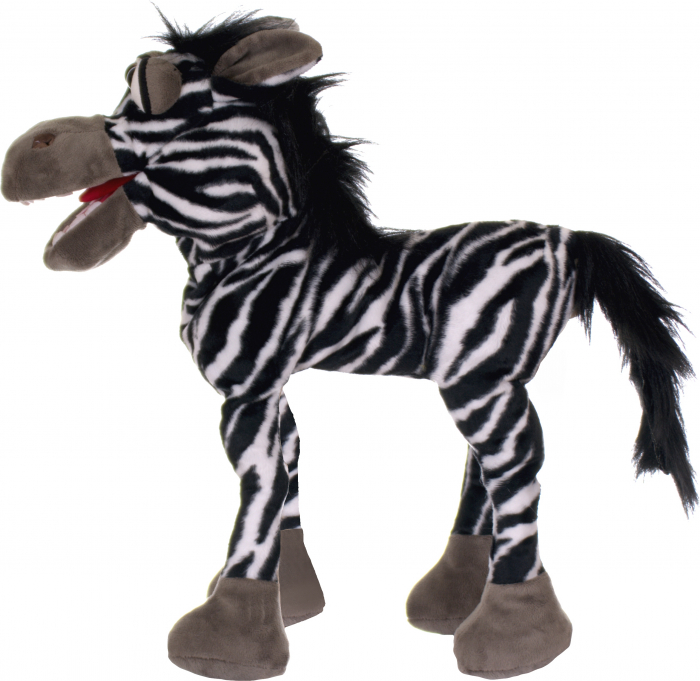 Papusa de mana - Zebra (45 cm) [2]