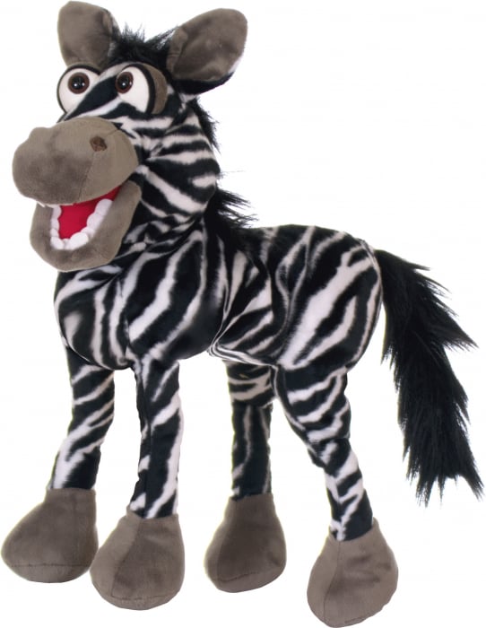 Papusa de mana - Zebra (45 cm)