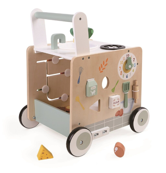 Premergător din lemn 2 în 1 - Bucătărie cu activități [5]