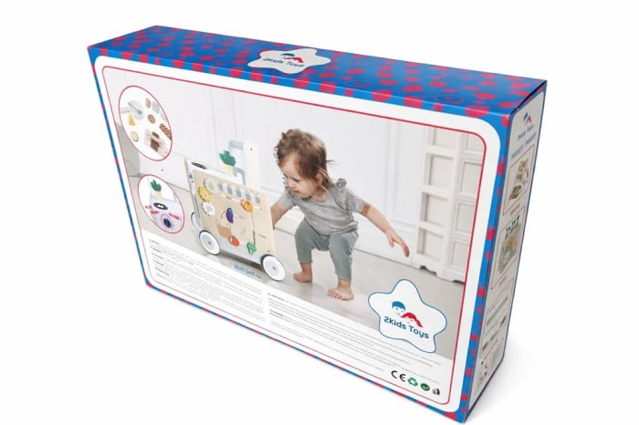 Premergător din lemn 2 în 1 - Bucătărie cu activități [6]