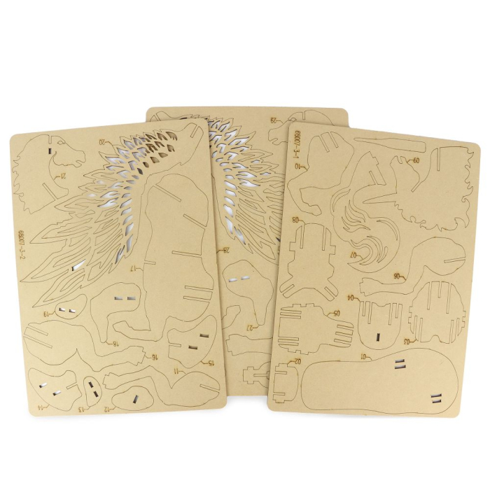 Puzzle 3D cu 30 de piese din lemn - Unicorn [2]