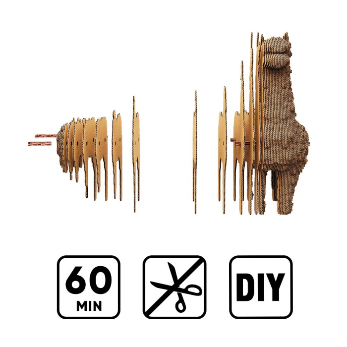 Puzzle 3D din carton - Alpaca [4]