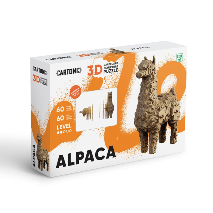 Puzzle 3D din carton - Alpaca [6]