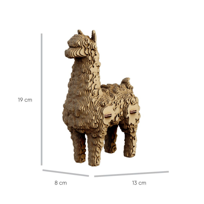 Puzzle 3D din carton - Alpaca [3]