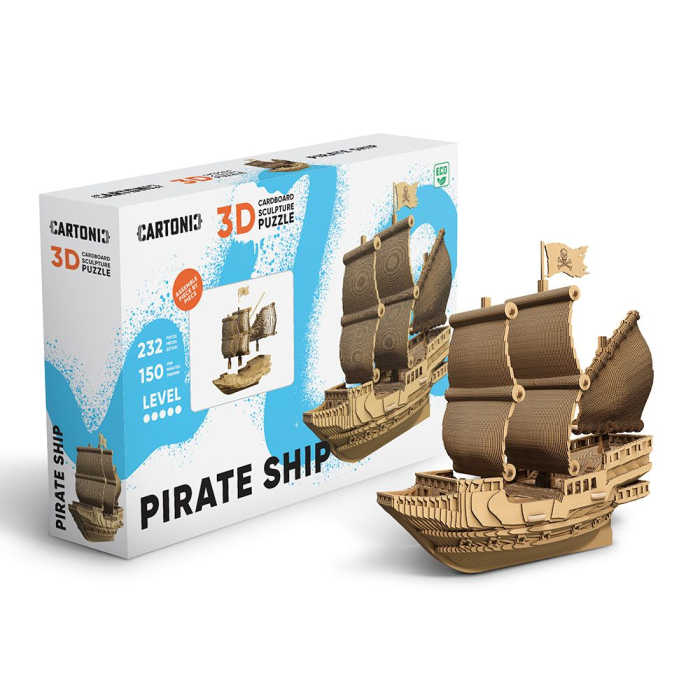 Puzzle 3D din carton - Corabia piraților [5]