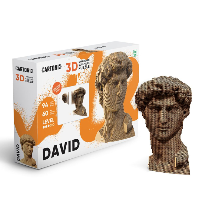 Puzzle 3D din carton - David [5]