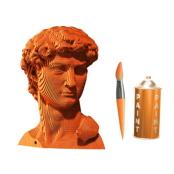 Puzzle 3D din carton - David [4]