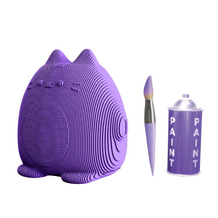 Puzzle 3D din carton - Pușculiță în formă de pisică [4]