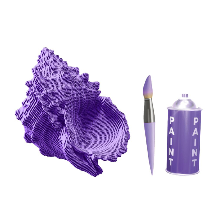 Puzzle 3D din carton - Scoică [4]