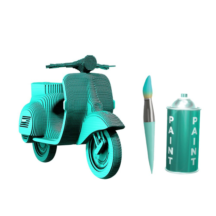 Puzzle 3D din carton - Scooter [4]