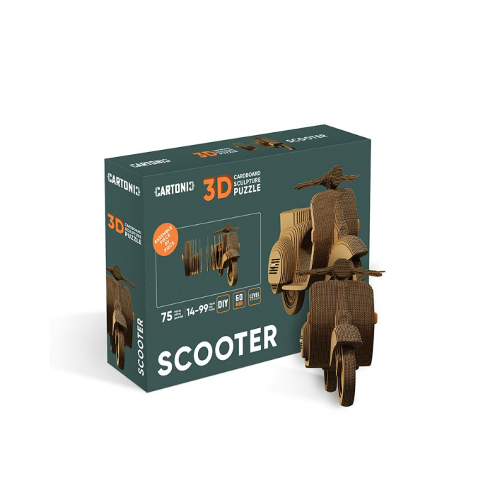 Puzzle 3D din carton - Scooter [5]