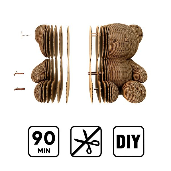 Puzzle 3D din carton - Ursuleț [3]