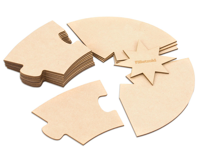 Puzzle circular necompletat cu 17 piese din lemn - Soarele, anotimpurile și lunile anului [3]