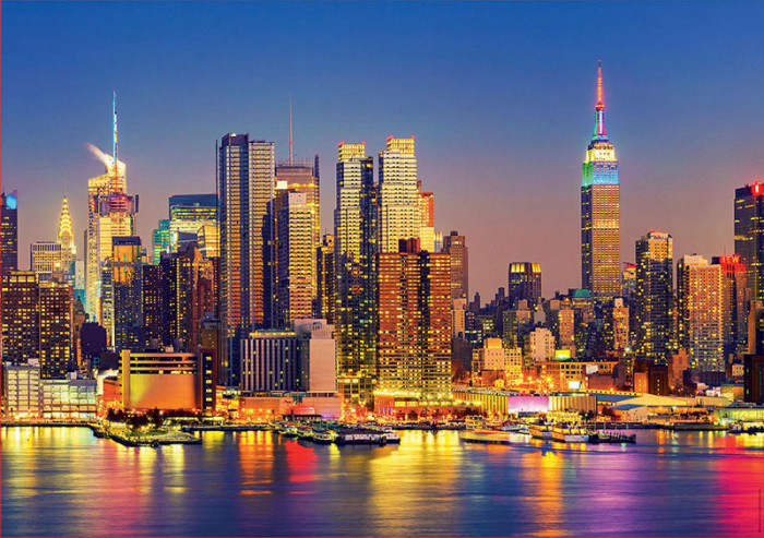 Puzzle cu 1500 de piese - Manhattan pe timp de noapte [2]