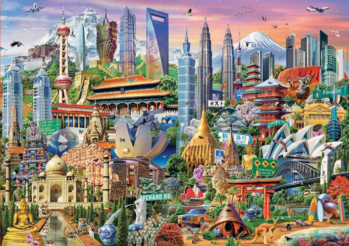 Puzzle cu 1500 de piese - Simboluri din Asia [2]